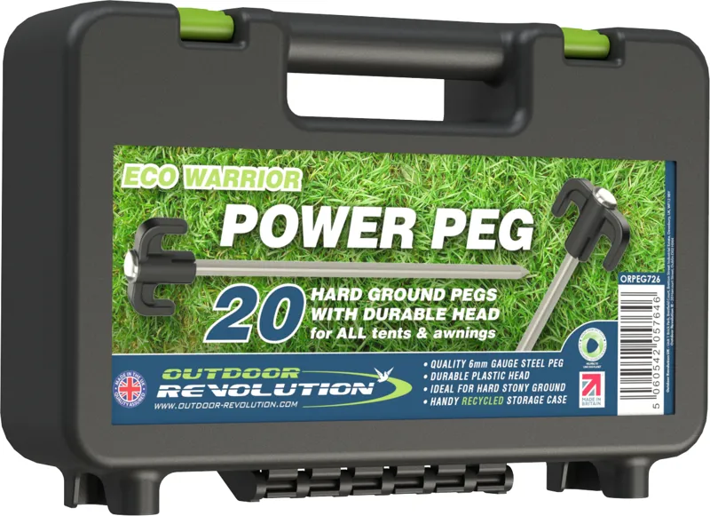 Outdoor Revolution Eco Warrior Power Peg - Case of 20-1